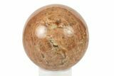 Polished Peach Moonstone Sphere - Madagascar #252017-1